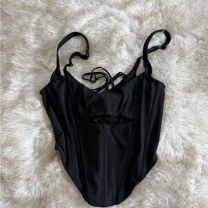 Urban Outfitters Black Strappy Tank Top